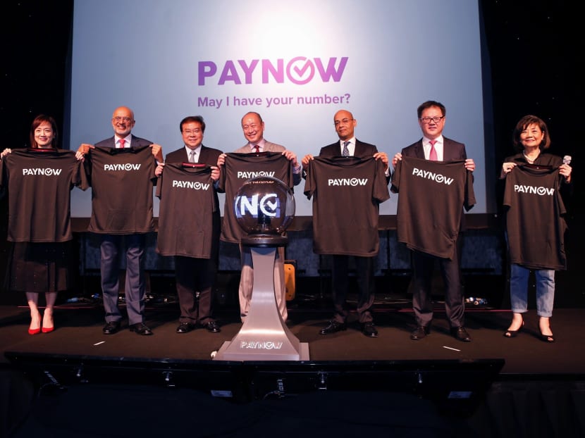 (From left) Mr Jeremy Gwee, Chief Operating Officer, HSBC Bank Singapore, Ms Judy Hsu, CEO, Standard Chartered Bank Singapore, Mr Piyush Gupta, CEO of DBS Group, Mr Samuel Tsien, Group CEO, OCBC Group, Mr Wee Ee Cheong, Deputy Chairman & CEO, UOB Group, Mr Amol Gupte, ASEAN Head and Singapore Country Officer, Citi, Datuk Lim Hong Tat, CEO Maybank Singapore, Mrs Ong-Ang Ai Boon, Director, Association of Banks in Singapore. Photo: Najeer Yusof/TODAY