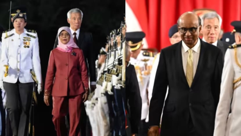 Majlis Perpisahan Halimah Yacob dan Upacara Angkat Sumpah Tharman Shanmugaratnam diadakan dengan rasa bangga Majlis Perpisahan Halimah Yacob dan Upacara Angkat Sumpah Tharman Shanmugaratnam diadakan dengan rasa bangga