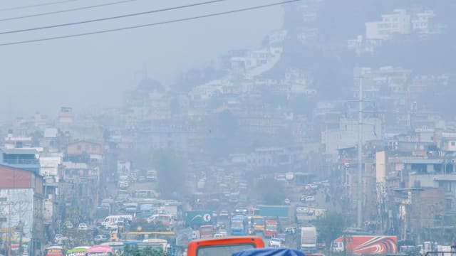 尼泊尔首都空气污染加剧 指数达194的不健康水平