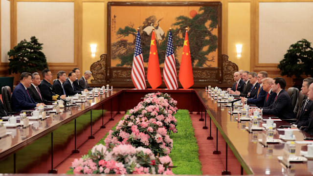 习特会历时两个多小时后结束