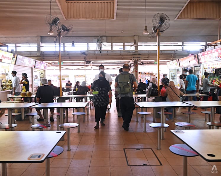 Up to five household members can dine together at some hawker centres by end-November