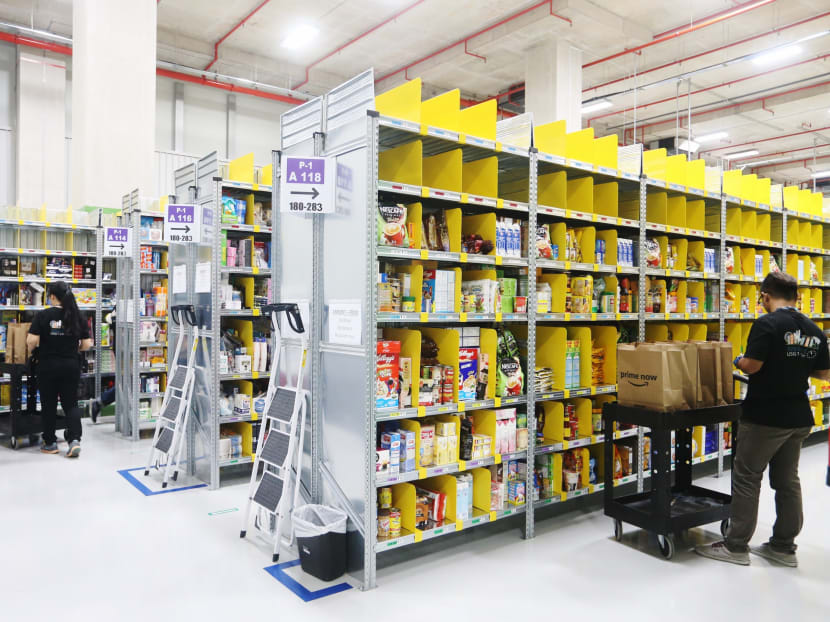 Some consumers in Singapore have pointed out the limited offerings on the Amazon Prime Now app, which launched in the Republic last week. Photo: Koh Mui Fong/TODAY