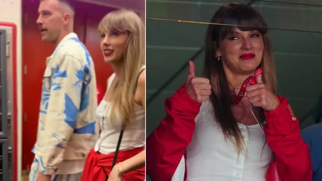 和对方妈妈一起看球赛　Taylor Swift热恋体坛巨星实锤？