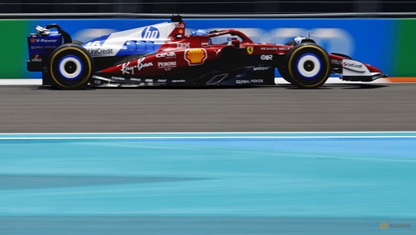 Disco helmets and blue Ferraris; F1 gets into Miami groove