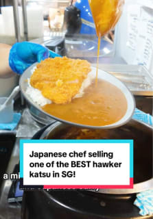 Osaka-born Chef Haruyama has over a decade of experience working as a chef in Singapore. He recently opened his own hawker stall, Haru Haru, at Bras Basah Complex. It serves fantastic freshly-made, restaurant quality katsu that is super value-for-money! #8dayseat #8dayseathawker #katsu #sgtiktok #fyp 