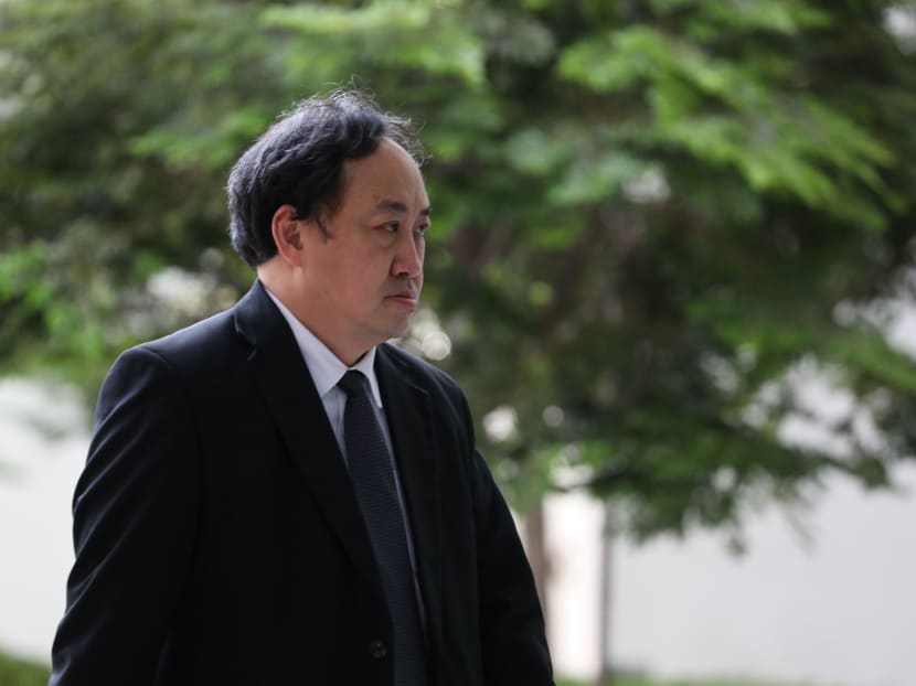 Lim Tean arriving at the State Courts on May 12, 2022.