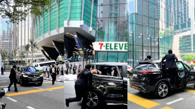 飞身上车护外国代表离开 马国女保镖峰会意外爆红