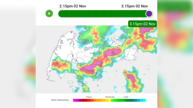 气象署发布大雨预警
