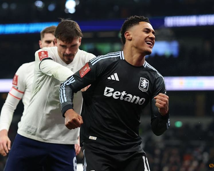 Tottenham's Frank blames Watkins provocation for FA Cup melee