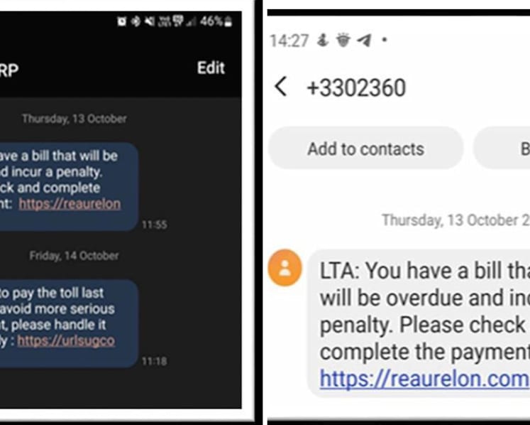 ERP tolls phishing scams: About S$22,000 lost in less than a week