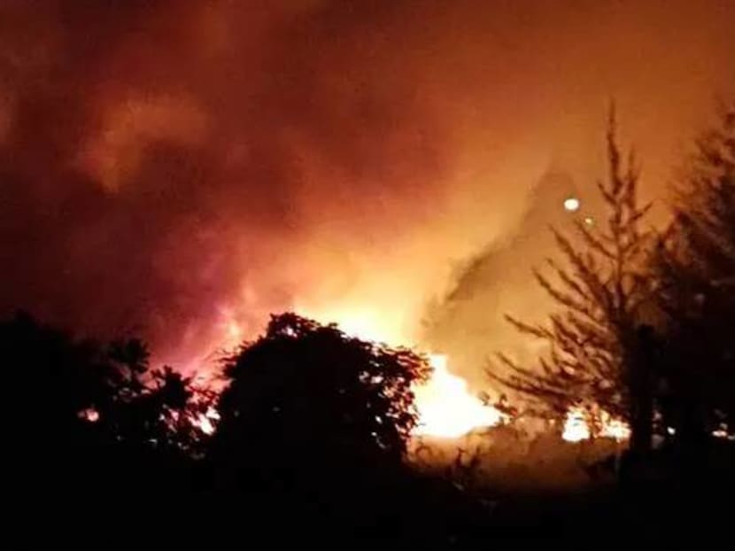A fire broke out on Aug 12, 2019 near East Coast Park.