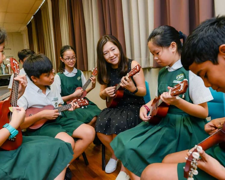 Teacher helps students overcome PSLE stress through music