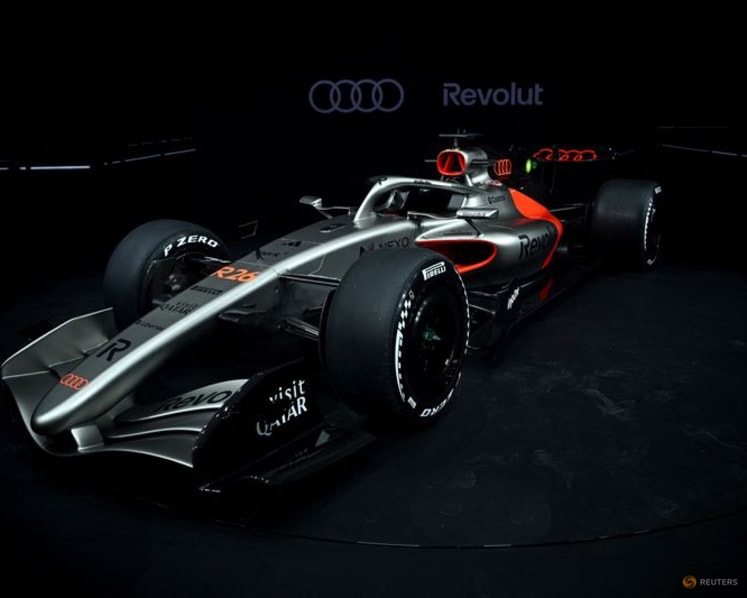 Audi F1 team launch debut livery as title countdown starts