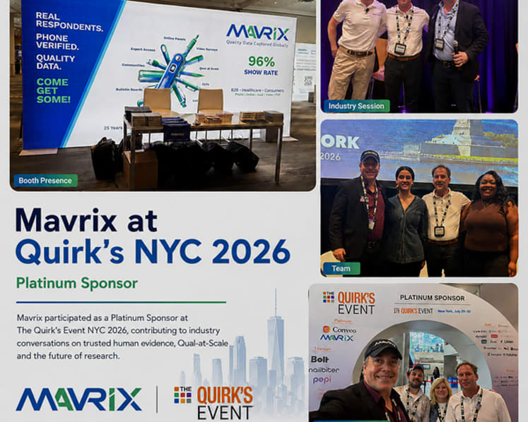 Mavrix Makes the Case for Trusted Human Evidence in the AI Era at Quirk's New York