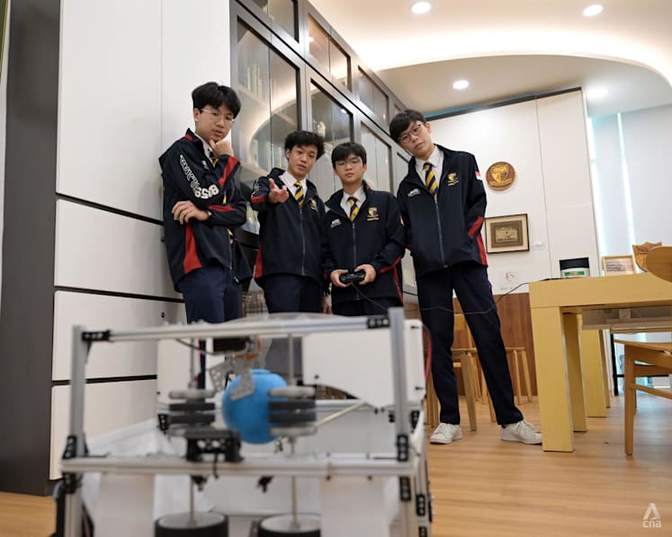 'Like seeing something come to life': Students on representing Singapore at international robotics competition