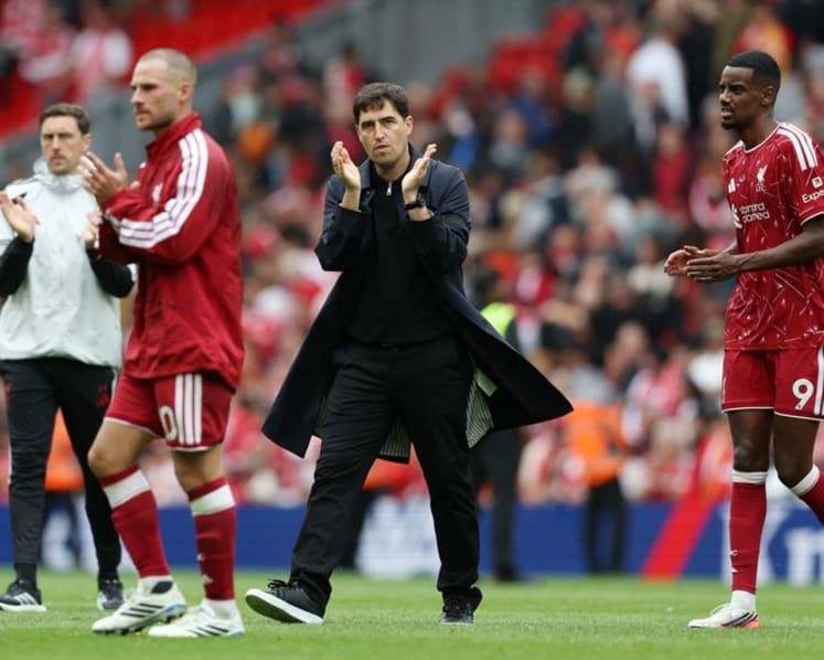 New boss Iraola encouraged despite Liverpool's winless start