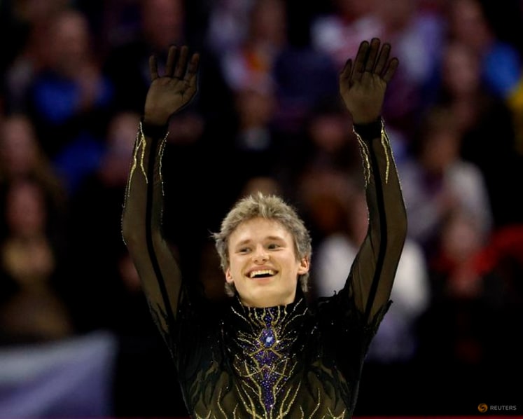 Figure skating-American Malinin earns Olympic redemption with world gold
