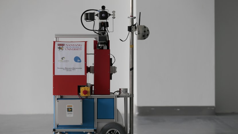 Robot invented by NTU scientists to help speed up building inspection
