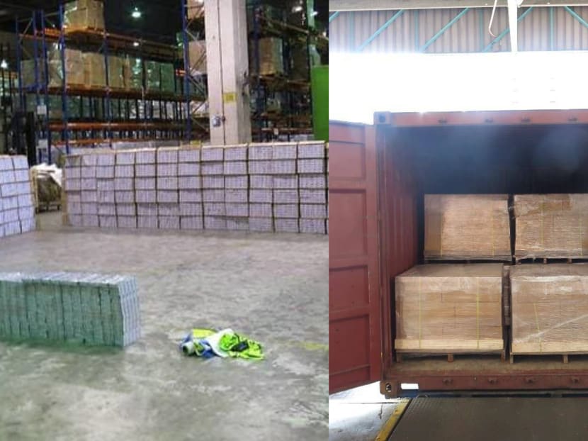 A total of 10,800 cartons of duty-unpaid cigarettes were uncovered.