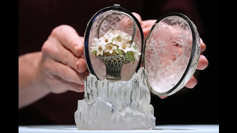  Telur Faberge catat rekod lelongan S$39.4 juta di London