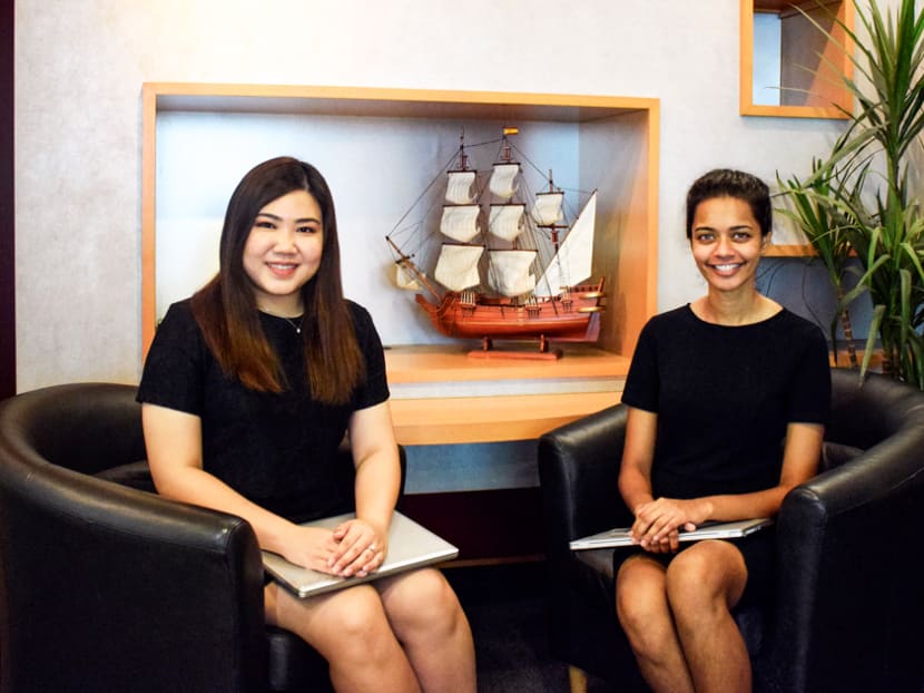 Ms Ang Weien Anger (left) and Ms Saranya Arumugam are DXOs who use data to make valuable contributions to Singapore's defence. Photo: Mindef Ms Ang Weien Anger (left) and Ms Saranya Arumugam are DXOs who use data to make valuable contributions to Singapore's defence. Photo: Mindef