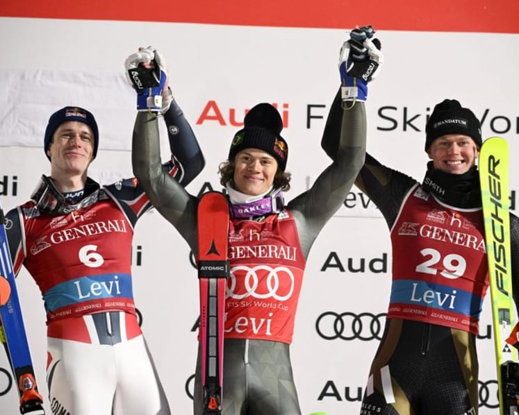 Alpine skiing-Pinheiro Braathen gives Brazil historic first World Cup win