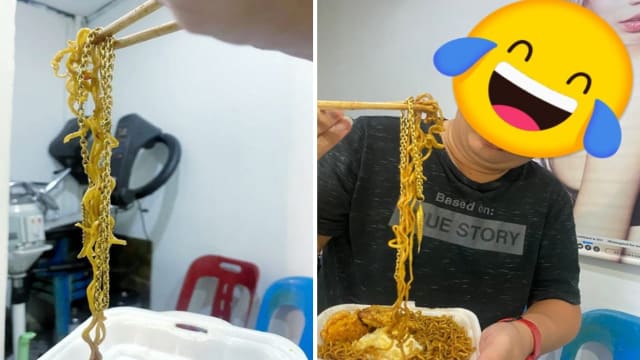 马国斋戒月市集 男子买炒面“送”金链
