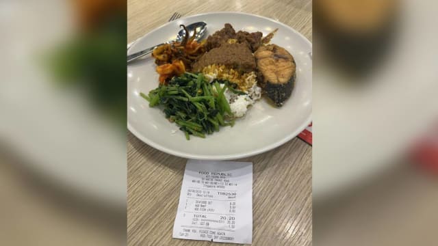 食阁菜饭加鱼要20元 食客惊讶：通货膨胀！