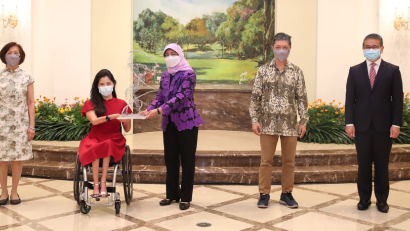 Yip Pin Xiu receives inaugural President's Award for Inspiring Achievement