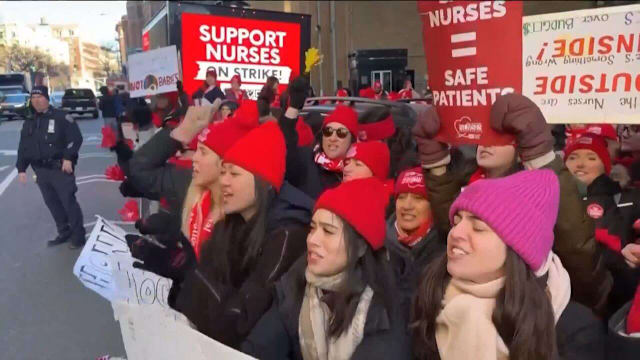 美国纽约4200护士与长老会医院达初步协议 罢工有望结束