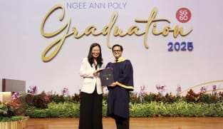 Radio DJ and actor Dennis Chew graduates from Ngee Ann Polytechnic
