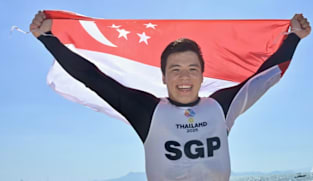 SUKAN SEA 2025: Atlet 'kitefoil' Max Maeder menang pingat emas sulung meski berbaki 1 hari perlumbaan
