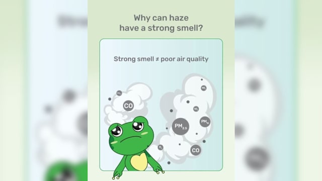 环境局：烟霾季闻到浓烈焦味不等于空气质量差