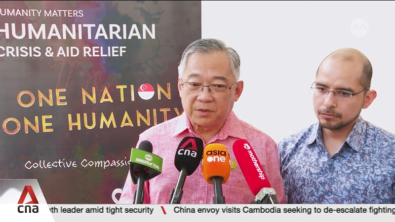 Singapore contributing S$1m to public fundraising efforts for humanitarian aid to Gaza 