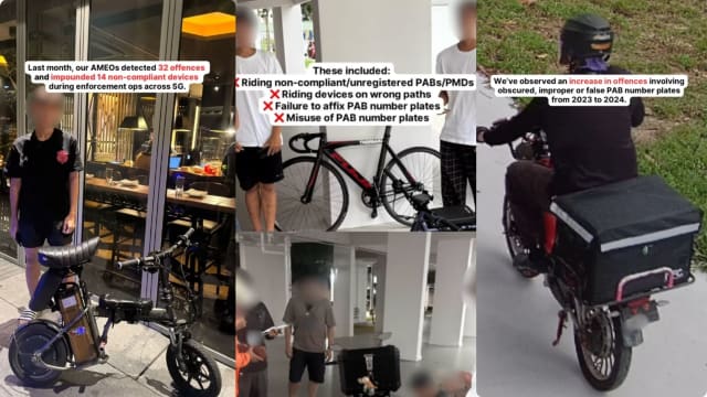 电动脚踏车车牌违规个案 过去两年呈增加趋势