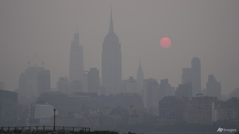 From NYC's skyline to Washington DC's monuments, wildfire haze envelopes familiar sites