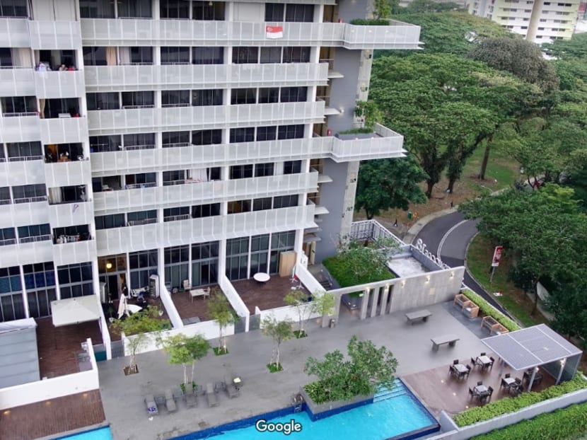 Andrew Gosling, 49, threw a wine bottle from the seventh floor of the Spottiswoode 18 condominium. It struck 73-year-old Nasiari Sunee who died in hospital. 