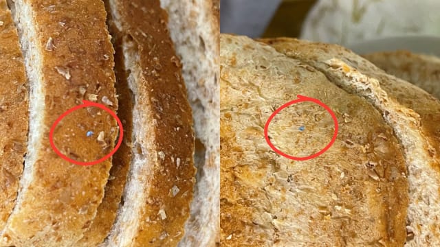 消费者投诉本地知名品牌土司内疑有碎塑料