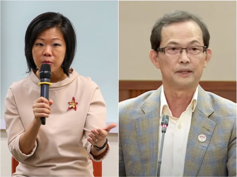 Ms Sim Ann (left), Senior Minister of State for National Development, and Mr Leong Mun Wai (right), Non-Constituency Member of Parliament from the Progress Singapore Party, have been engaged in exchanges over Facebook on the prices of government-built flats. Ms Sim Ann (left), Senior Minister of State for National Development, and Mr Leong Mun Wai (right), Non-Constituency Member of Parliament from the Progress Singapore Party, have been engaged in exchanges over Facebook on the prices of government-built flats.