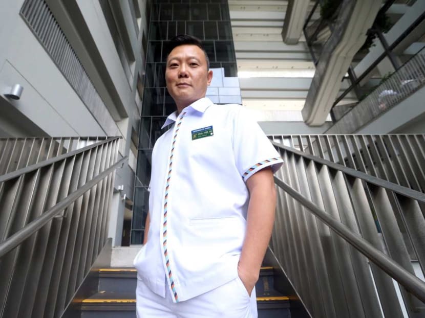 Mr Chan Joon Kai (pictured) had worked in the creative industries for nine years before he switched to nursing.