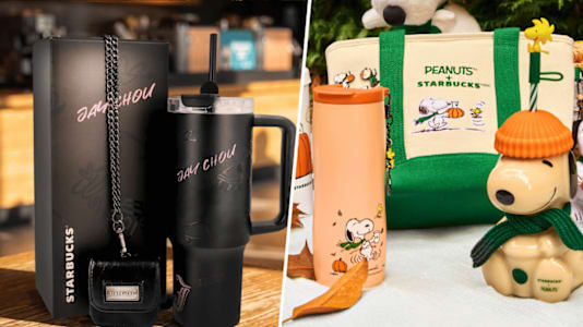 Starbucks S’pore Drops Jay Chou Colour-Changing Tumblers & Cute Snoopy Halloween Merch