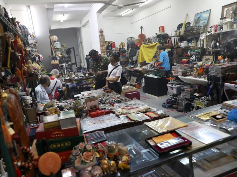 Sungei Road Green Hub occupies two shop units on Kelantan Road for former Sungei Road Market vendors to sell their wares.