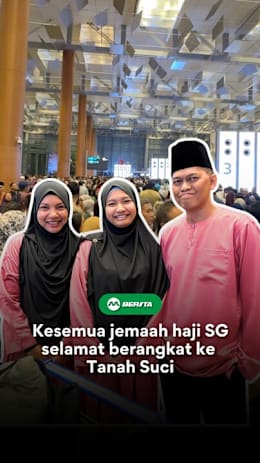 Suasana sayu di Lapangan Terbang Changi dan doa mengiringi