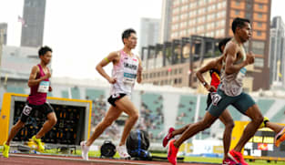 Singapore's Soh Rui Yong finishes seventh in the SEA Games 10,000m final