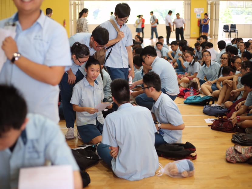 Students collecting their GCE O-Level examination results at Yuan Ching Secondary School. Under the new subject-based banding system, there will be a new secondary school curriculum and each subject will be categorised into three tiers: General 1 (G1), General 2 (G2), and General 3 (G3). Students collecting their GCE O-Level examination results at Yuan Ching Secondary School. Under the new subject-based banding system, there will be a new secondary school curriculum and each subject will be categorised into three tiers: General 1 (G1), General 2 (G2), and General 3 (G3).