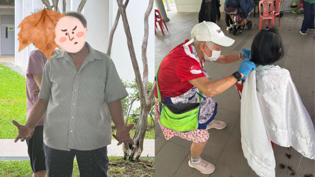 指责理发师手艺不佳 男子社区义剪活动中发飙