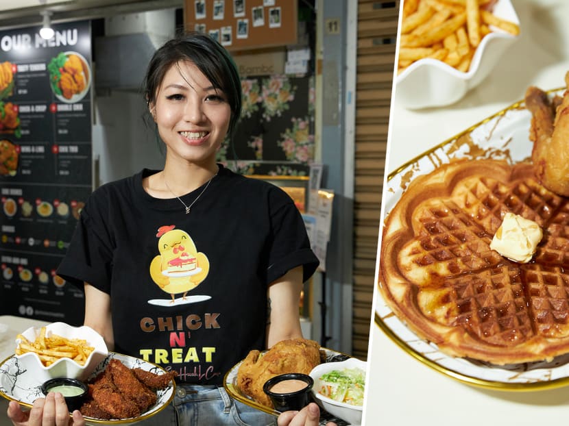 Hawker sheds 26kg to prep herself for opening a fried chicken & dessert stall at Chomp Chomp