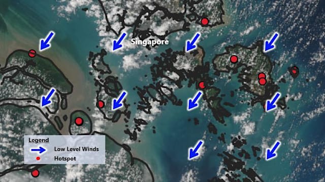 环境局：我国周边少数火点持续 但无烟霾