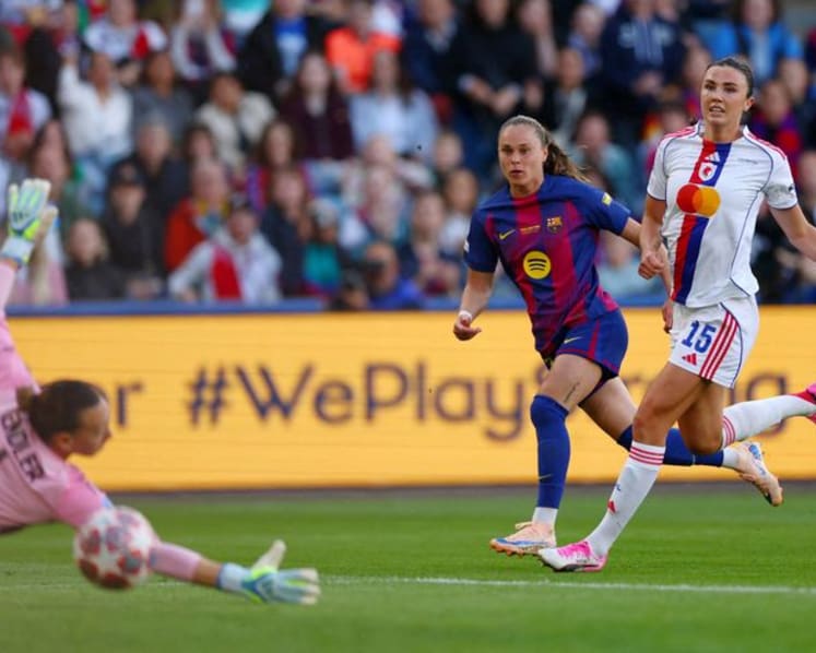 Barcelona power to 4-0 women's Champions League final win over Lyon