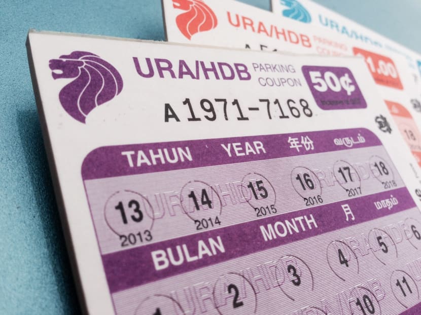 URA/HDB parking coupons on Dec 26, 2013. Photo: Edric Sng